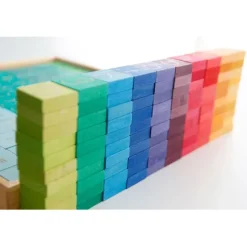 Tabla con fichas de madera para multiplicar y contar - Grimm's