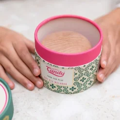 Tabla curva de madera de haya lacada transparente con fieltro fucsia Original - Wobbel + REGALO macaron