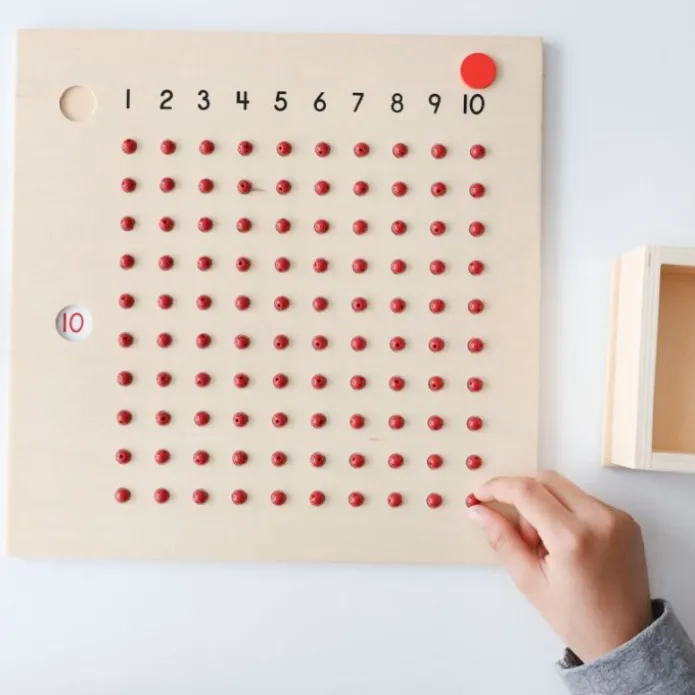 Tabla de la multiplicación de madera - Montessori