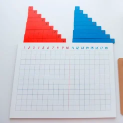 Tabla de la suma con piezas de madera - Montessori