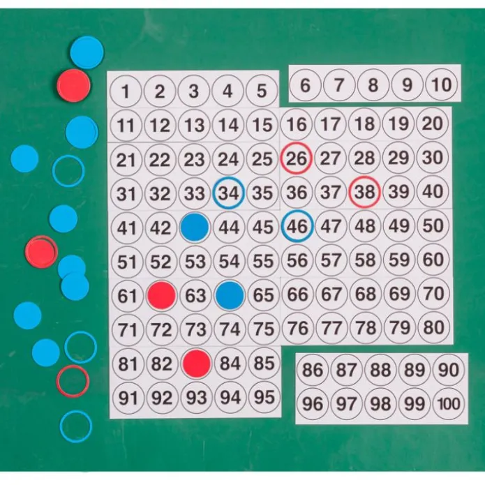 Tabla del 100 magnética con fichas - Wissner