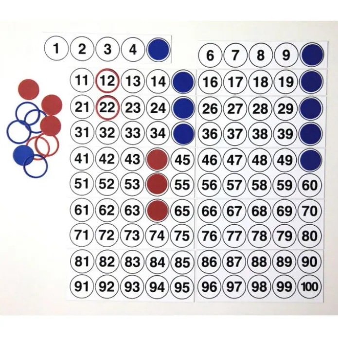 Tabla del 100 magnética con fichas - Wissner