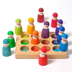 Tabla de madera de clasificación colores arcoíris - Grimm's