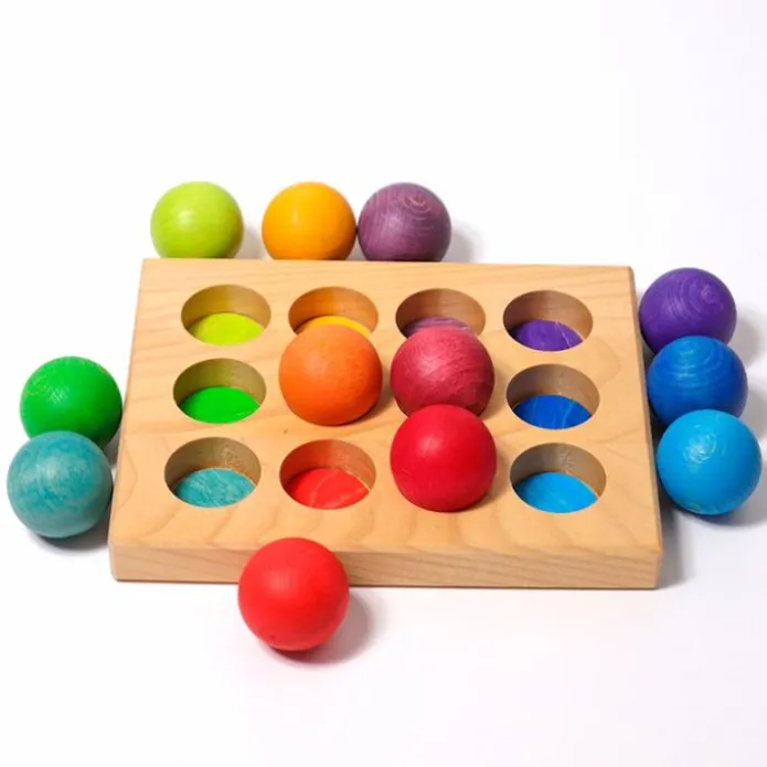 Tabla de madera de clasificación colores arcoíris - Grimm's