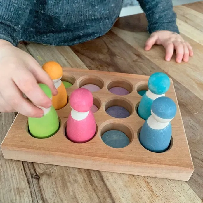 Tabla de madera de clasificación colores pastel - Grimm's