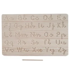 Tabla de madera doble para grafomotricidad mayúsculas y minúsculas - Ösbru