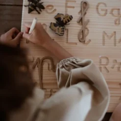 Tabla de madera doble para grafomotricidad mayúsculas y minúsculas - Ösbru