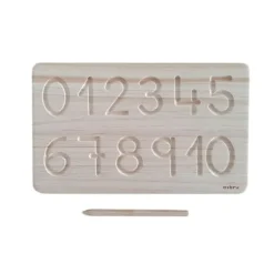 Tabla de madera para grafomotricidad números - Ösbru