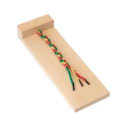 Tabla de madera para trenzar - Montessori