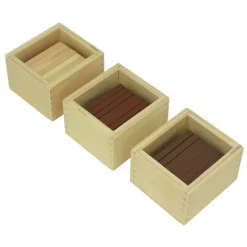 Tablas báricas de madera con cajas - Montessori