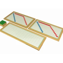 Tablas de dedos y control de restas enmarcadas - Montessori