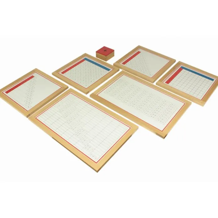 Tablas de dedos y control de sumas enmarcadas - Montessori