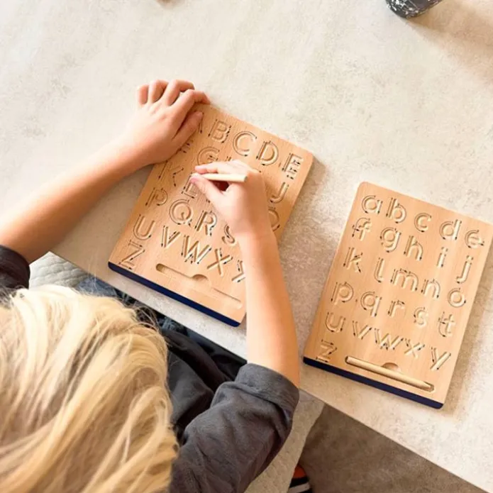 Tablas de madera para grafomotricidad reversibles Educate (2) - Small Foot