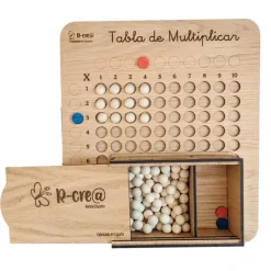 Tablas de multiplicar de madera Montessori (2) - R-cre@