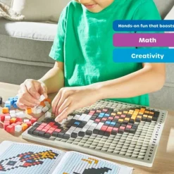 Tablero con cubos de espuma Pixel Art STEAM - Learning Resources