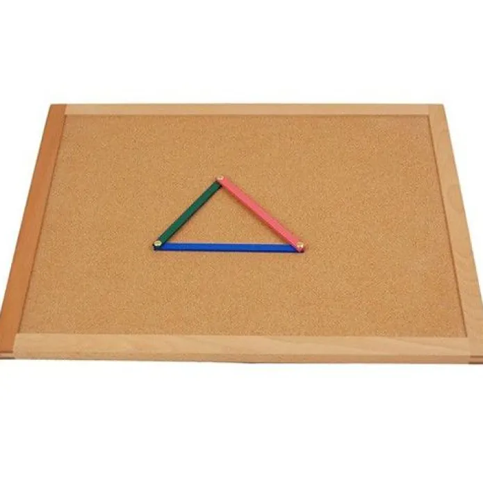 Tablero de corcho para formas geométricas - Montessori