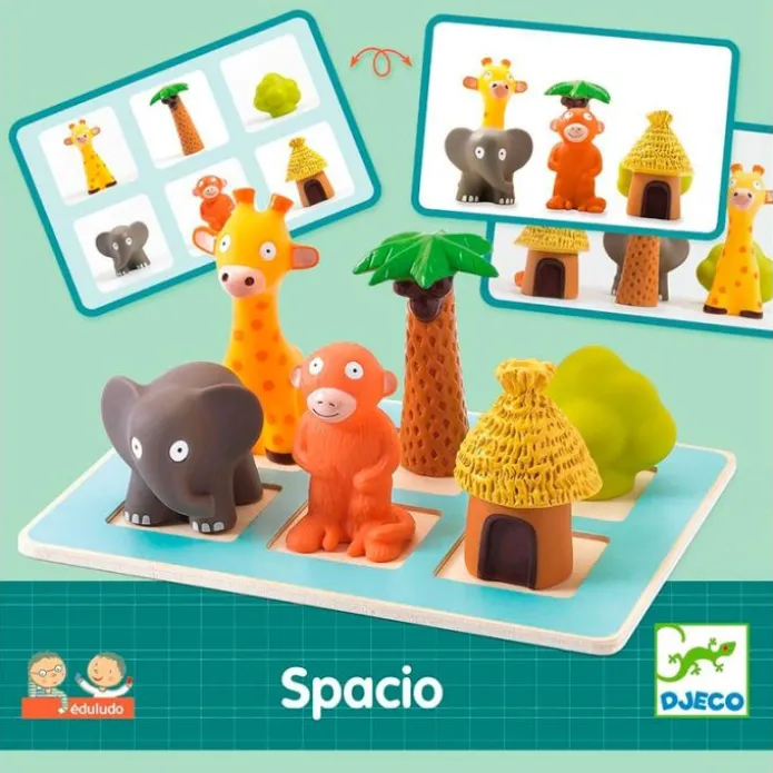 Tablero de madera orientación espacial Eduludo Spacio - Djeco