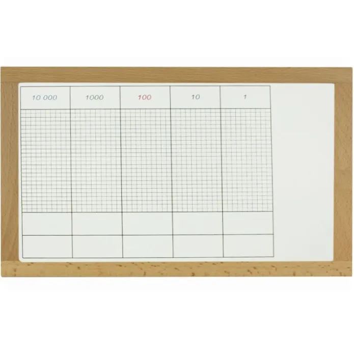 Tablero de madera para juego del punto - Montessori