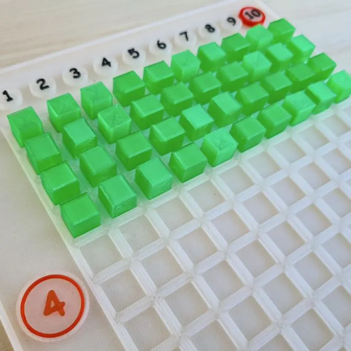 Tablero de multiplicar Montessori translúcido - Sumando Momentos