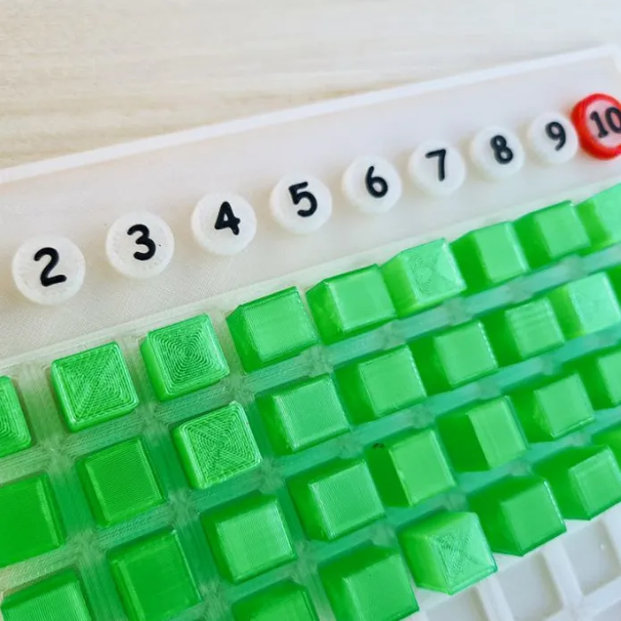 Tablero de multiplicar Montessori translúcido - Sumando Momentos