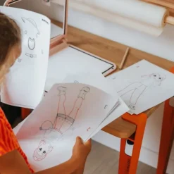 Tableta de luz portátil doble cara Kidydraw Pro rosa fashion - Kidywolf