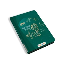 Tableta o pizarra de dibujo y escritura portátil Kidydraw Mini Animales del mundo - Kidywolf