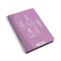 Tableta o pizarra de dibujo y escritura portátil Kidydraw Mini Princesas - Kidywolf