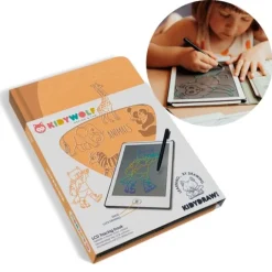 Tableta o pizarra de dibujo y escritura portátil Kidydraw Mini Animales - Kidywolf