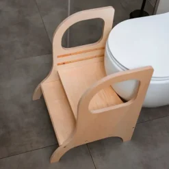 Taburete de aprendizaje de madera con altura ajustable MIIMO - Ette Tete