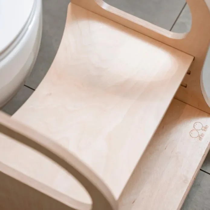 Taburete de aprendizaje de madera con altura ajustable MIIMO - Ette Tete
