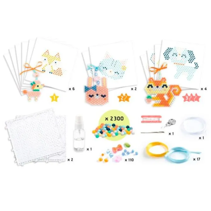 Taller de perlas de agua abalorios animales - Djeco