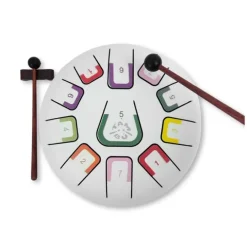 Tambor blanco mate con 11 lengüetas metálicas - Tambú