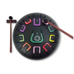 Tambor negro mate con 11 lengüetas metálicas - Tambú