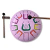 Tambor violeta con 11 lengüetas metálicas - Tambú