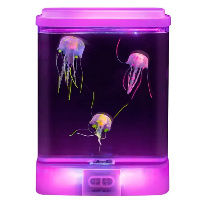 Tanque de medusas fluorescentes con luces 27 x 18,5 cm - Playlearn