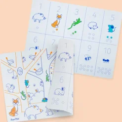 Tapete de silicona reutilizable para colorear números Learn & Play - Super Petit