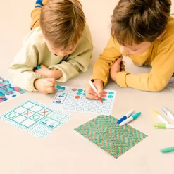 Tapetes de silicona reutilizables con 6 juegos de viaje - Super Petit