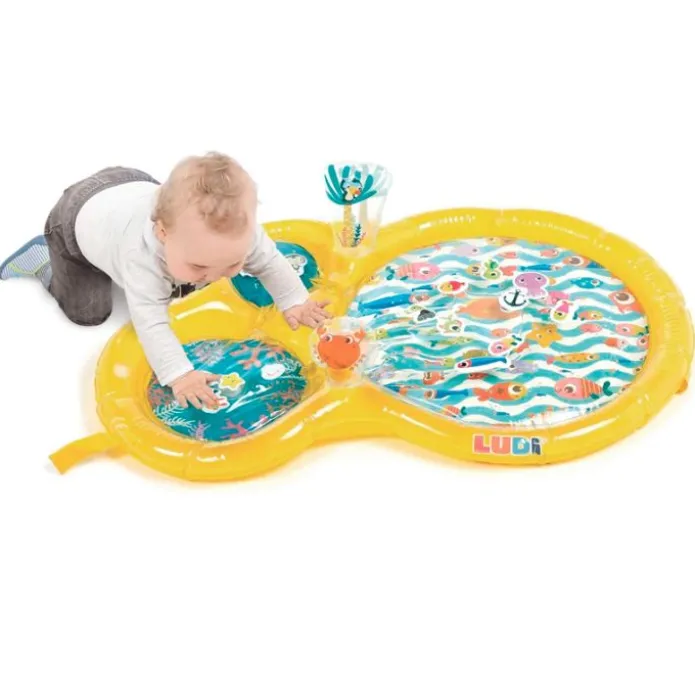 Tapete sensorial de agua inflable animales marinos - Ludi