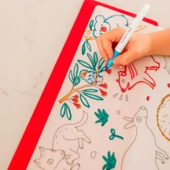 Tapete silicona reutilizable para colorear Animales Australia - Scribble Mat