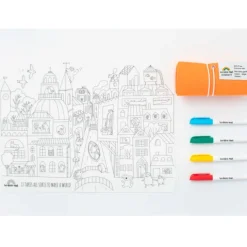 Tapete silicona reutilizable para colorear Ciudad diversity - Scribble Mat