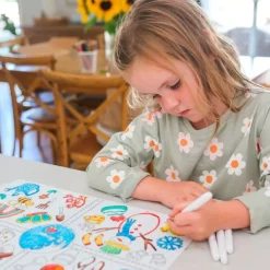 Tapete silicona reutilizable para colorear Estaciones - Scribble Mat