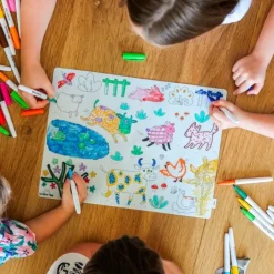 Tapete silicona reutilizable para colorear Granja - Scribble Mat