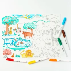 Tapete silicona reutilizable para colorear Safari - Scribble Mat