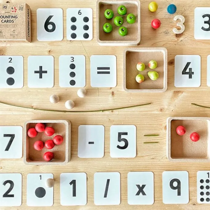 Tarjetas de números con relieve para contar - Panaram