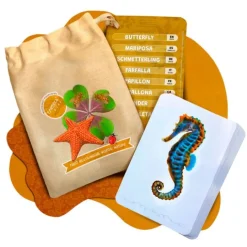 Tarjetas 8 idiomas Mis primeras palabras multilingües: naturaleza (32) - Emeteca Kids