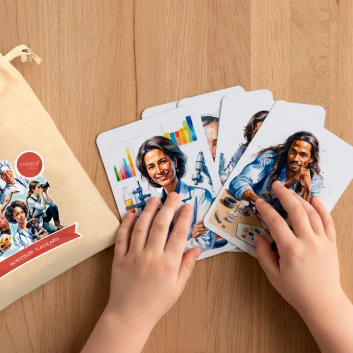 Tarjetas 8 idiomas Pequeños ciudadanos: Profesiones (30) - Emeteca Kids