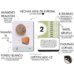 Tarjetas 8 idiomas Primeros números: Cosmos (30) - Emeteca Kids