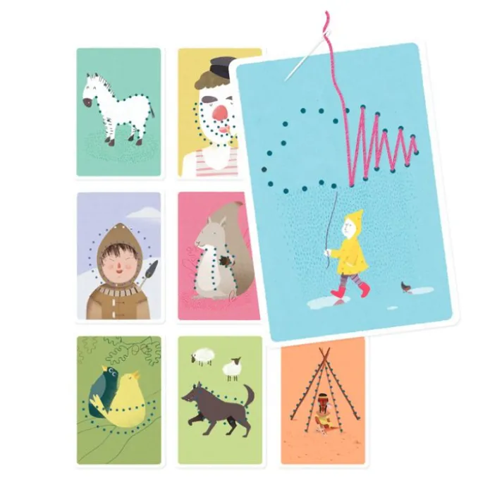 Tarjetas para coser y enhebrar (8) - Londji