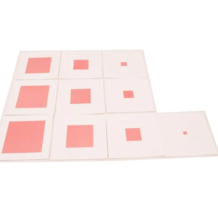 Tarjetas para la torre rosa - Montessori