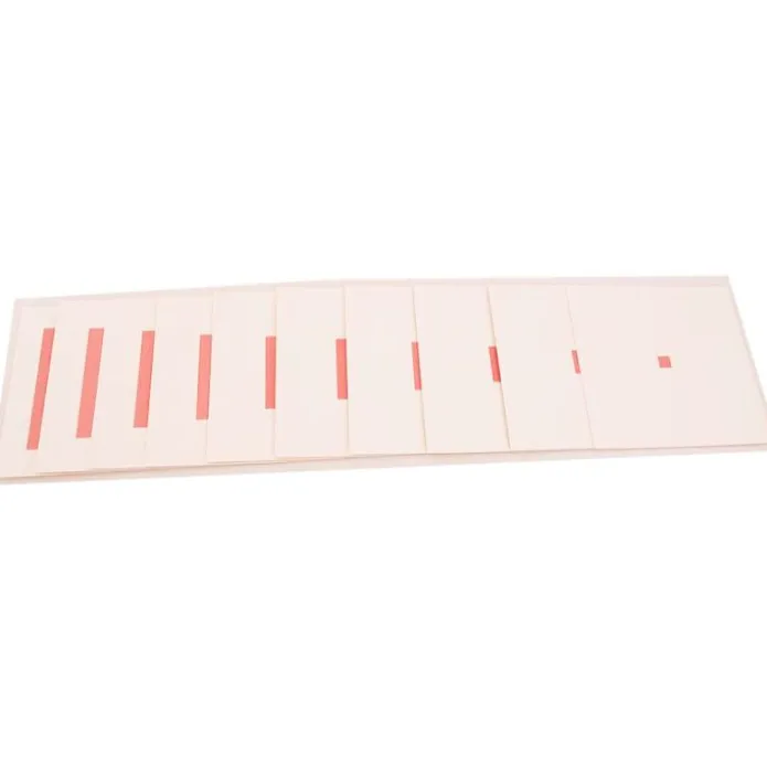 Tarjetas para la torre rosa - Montessori